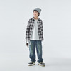 预售3.29发 蓝汽水25年秋季新款亲子装中大男童经典格纹衬衫撞色纽扣印花上衣 商品缩略图1