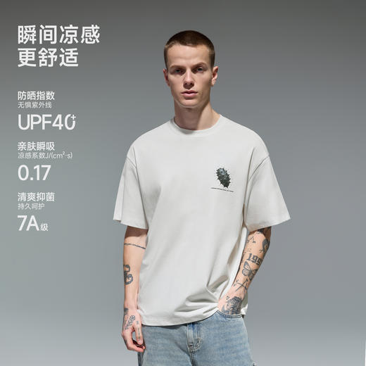 【商场同款】CHINISM赤尘 铆钉烫贴速干t恤男夏季休闲凉感短袖 商品图2