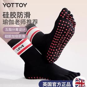 瑜伽袜【YOTTOY】瑜伽袜女专业普拉提袜子防滑袜五指袜中筒袜瑜伽健身运动夏季薄款