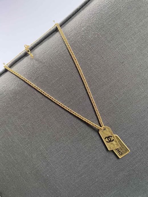 香奈儿 金色双金牌毛衣链登机牌项链 中古系列陈伟霆同款（ZS*XJ） 商品图1