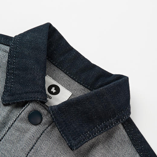 【MQD】【小童】童装男童牛仔外套2025春装新款儿童拼接夹克 商品图1