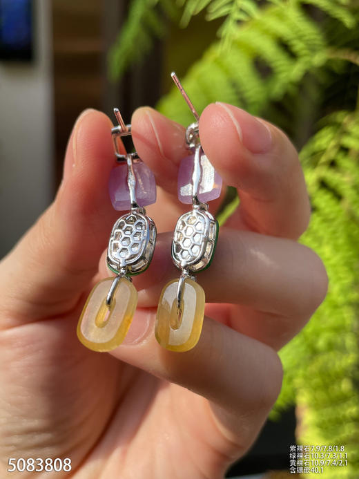 5083808，平安扣耳坠。具体价格微信咨询 商品图5
