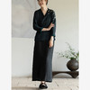 牧衣游原创 19姆米香云纱直筒半裙轻薄垂感黑色百搭半身裙 云枕雨 商品缩略图1