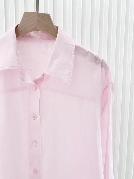 【高品质私服】【ZZ宽松法式透气麻衬衫】质地细腻亲肤，轻薄有呼吸感，自然微绉风格G1502/G1508-CC【无标出货 介意慎拍】 商品图8