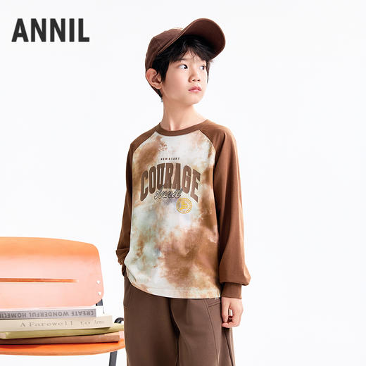 【实体店同款】男童圆领长袖针织衫秋季新款安奈儿童装AB531131 商品图1