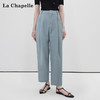 拉夏贝尔/La Chapelle高腰显瘦直筒西装裤女通勤时尚小个子九分烟管裤 商品缩略图0