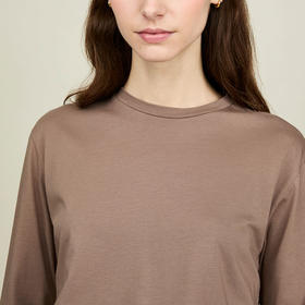 SUNSPEL女士经典款Supima棉Boy Fit短袖T恤春夏休闲舒适透气轻薄