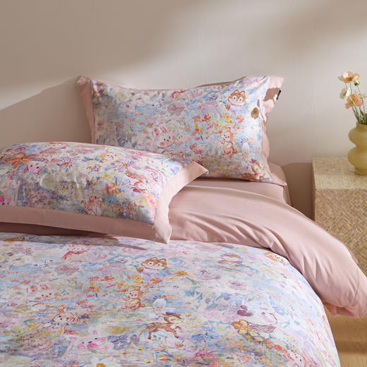 【热卖推荐】自然醒全棉贡缎数码100支长绒棉磨毛四件套（带高档礼盒）HS 商品图10