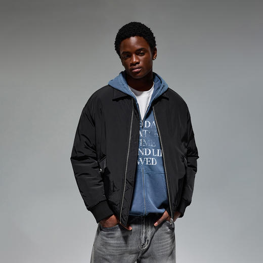 CHINISM赤尘 美式飞行员夹克棉服男潮牌冬季保暖重磅加厚棉衣外套 商品图0