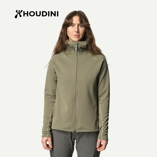 HOUDINI胡丁尼 首发·亚洲版高阶魔术大师25秋新女连帽抓绒衣外套 830018 商品图6