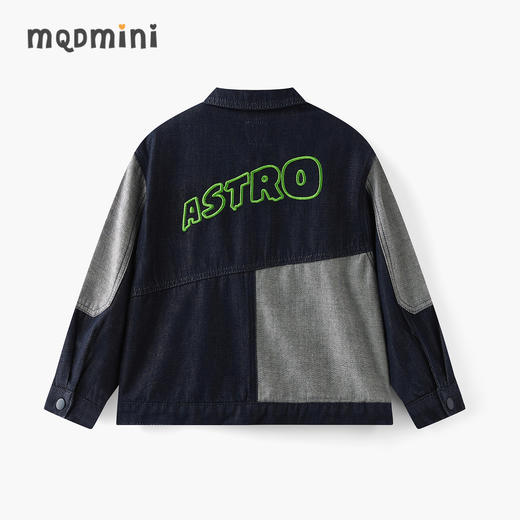 【MQD】【小童】童装男童牛仔外套2025春装新款儿童拼接夹克 商品图0