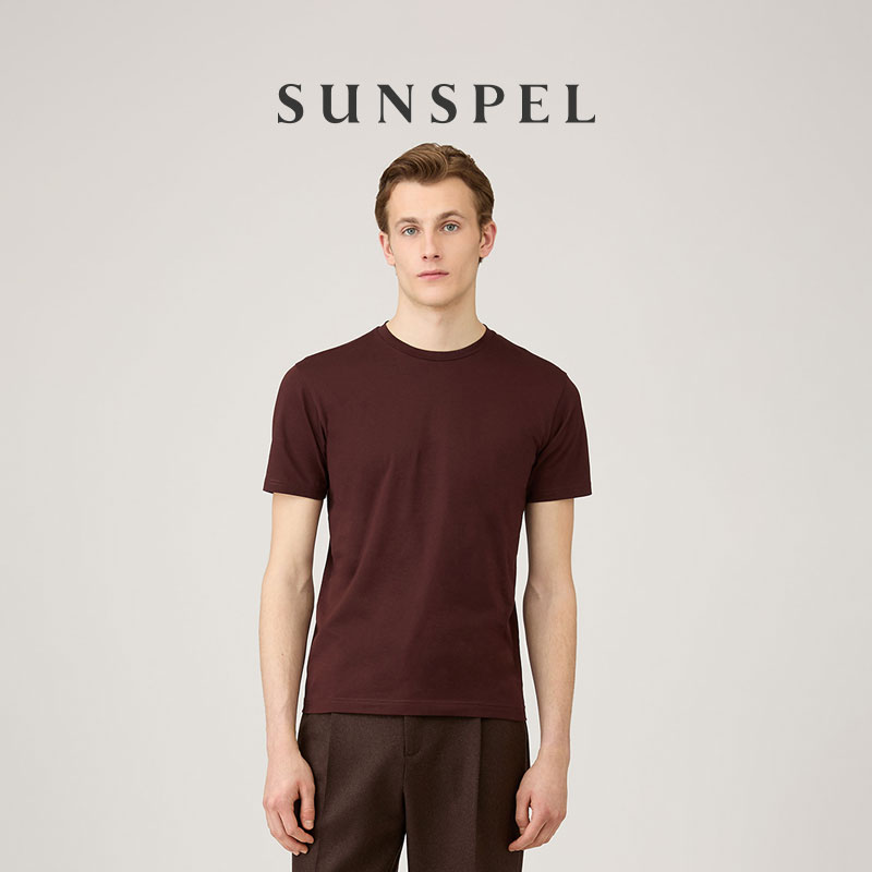 SUNSPEL男士经典款Supima棉圆领Riviera T恤 Midweight春夏