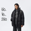 CHINISM赤尘 撞色中长款羽绒服男冬季新款黑色加厚立领男士外套 商品缩略图2