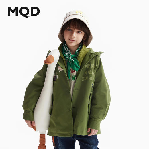 【MQD】童装男童山系三合一风衣春秋装款儿童蓄热三合一外套 商品图0