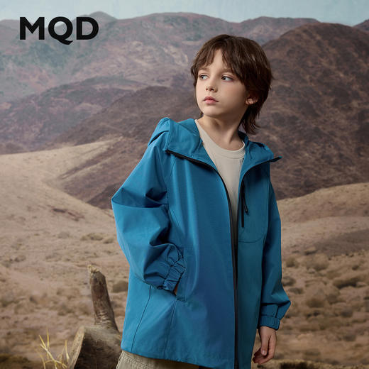 【MQD】小灯塔小灯塔男大童秋季新品潮酷休闲户外露营连帽外套 商品图1