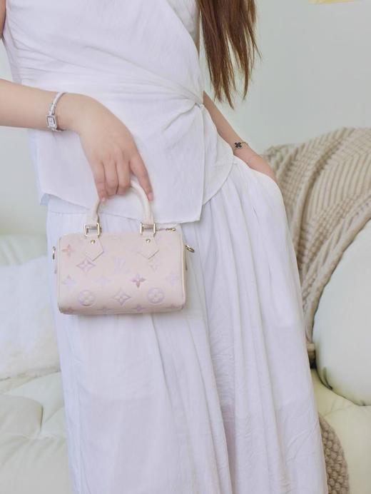 驴家 Nano Speedy 手袋 M25591 白色/渐变手拿斜挎包（LZ*MM） 商品图4