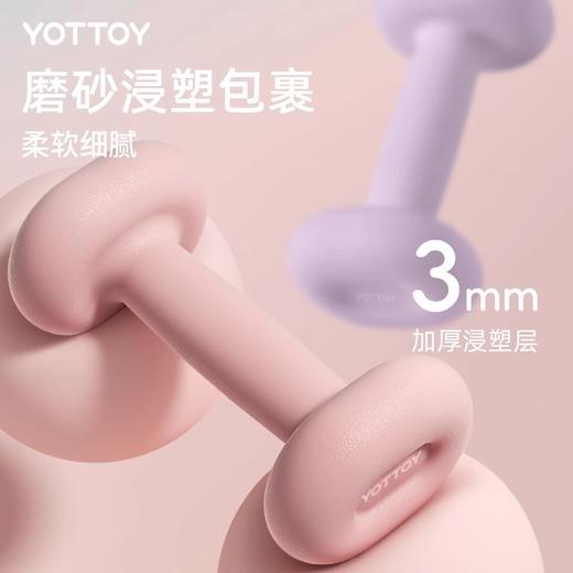 哑铃【YOTTOY】哑铃健身女士家用壶铃女生健身器材男士实心铸铁小一对纯钢 商品图2