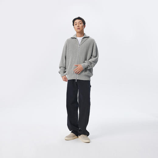 CHINISM赤尘 浅色直筒牛仔裤男水洗休闲长裤新款美式宽松男士裤子 商品图3