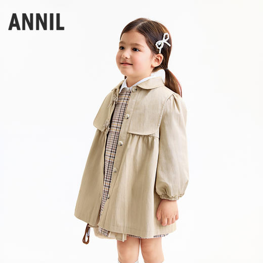 【实体店同款】女童梭织外套秋季新款安奈儿童装XG535209 商品图1