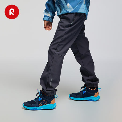 芬兰reima2025男女儿童拒风拒水抓绒保暖舒适运动软壳长裤子 商品图1