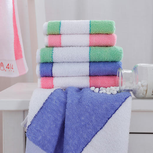 萃众彩条毛巾（中）33.5*77.5cm 商品图3