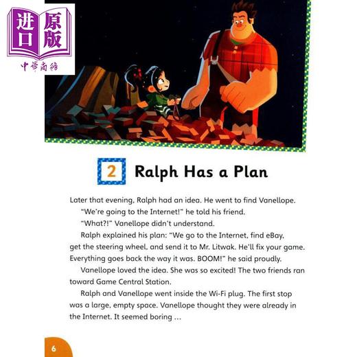 【中商原版】英文原版 级别6迪士尼儿童读物 无敌破坏王2含音频Level 6 Disney Kids Readers Ralph Breaks the Internet Pack 商品图1