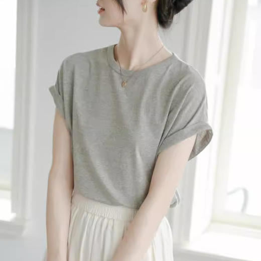 裁缝学苑AH47短袖T恤纸样女装夏季新款宽松圆领上衣t恤样板 商品图3