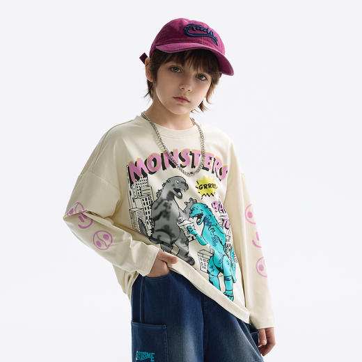 【MQD】【吸湿速干】男童长袖t恤春季新款儿童打底衫男孩上衣 商品图2