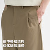 CHINISM赤尘 仿天丝前中叠褶西裤男2025夏季薄款直筒男士休闲裤 商品缩略图3