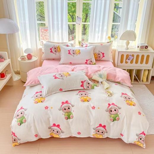 新品加厚生态棉高克重印染系列四件套G110400001 商品图8