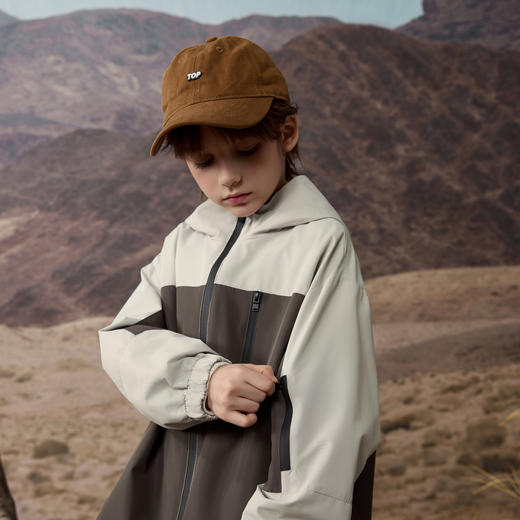 【MQD】童装男大童春秋季品工装户外潮酷机能感连帽外套春秋装款 商品图1