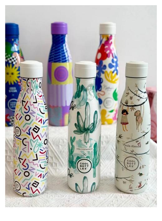 COOL BOTTLES惊奇世界系列保温杯500ml✨来自西班牙的设计师品牌 3D印花杯身，7层杯壁工艺内部抽真空技术❗保热18h、保冷36h 保温效果卓越 304不锈钢 商品图0