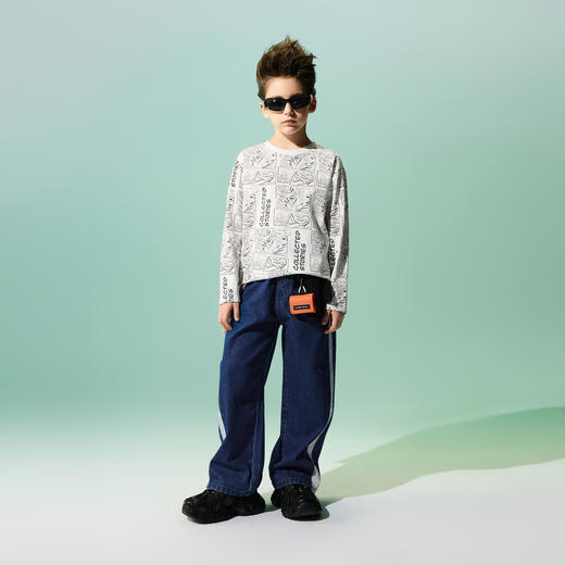 【MQD】【国潮系列】男童长袖t恤春季新款宝宝上衣儿童打底衫 商品图3