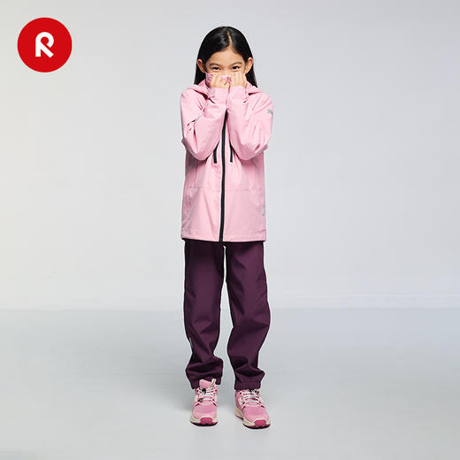 芬兰reima2025男女儿童中童拒风抓绒保暖拒水透气舒适运动软壳裤 商品图3