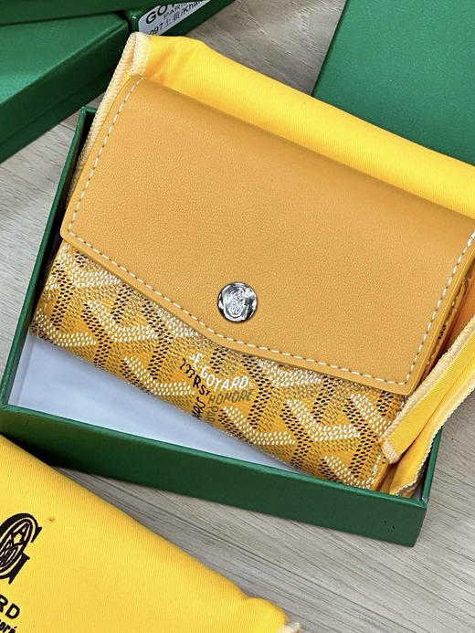 三折一体钱包卡包。棕色。黄色。绿色。黑色  蓝色g 商品图7