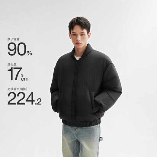 CHINISM赤尘 飞行员夹克羽绒服男冬季美式短款加厚男士外套 商品图0