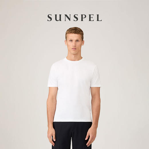 SUNSPEL男士经典款Supima棉圆领Riviera T恤 Midweight春夏 商品图1