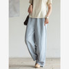 牧衣游原创 重磅丝麻净色裤子宽松 限量福利款 雯莱不支持会员折 商品缩略图3