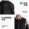 CHINISM赤尘 重磅绣花呢绒棒球服夹克男春季新款美式PU皮拼接外套 商品缩略图4