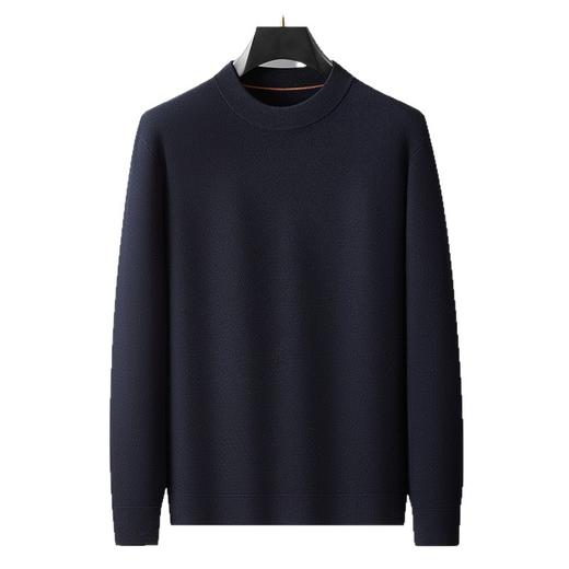 【DWP】大依优型大码男装秋季新款羊毛衫男士加肥加大码圆领针织打底衫男胖子薄毛衣 商品图5