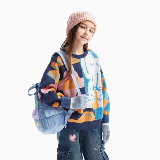 【MQD】【男女童同款】童装儿童毛衣春秋季款儿童上衣宝宝针织衫 商品图2