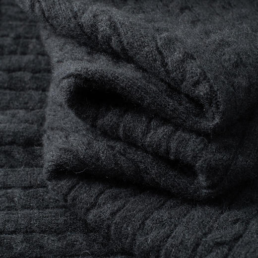 【DWP】大依优型大码男装秋季新款男青年潮胖加肥加大码圆领提花羊毛衫男毛衣 商品图5