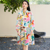 谜底花色连衣裙长袖2025秋季新款复古风印花宽松衬衫裙257ML7818 商品缩略图1
