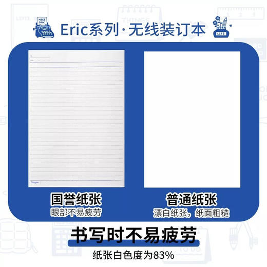 国誉eric联名A6无线装订本/5mm点格（图案随机） 商品图3