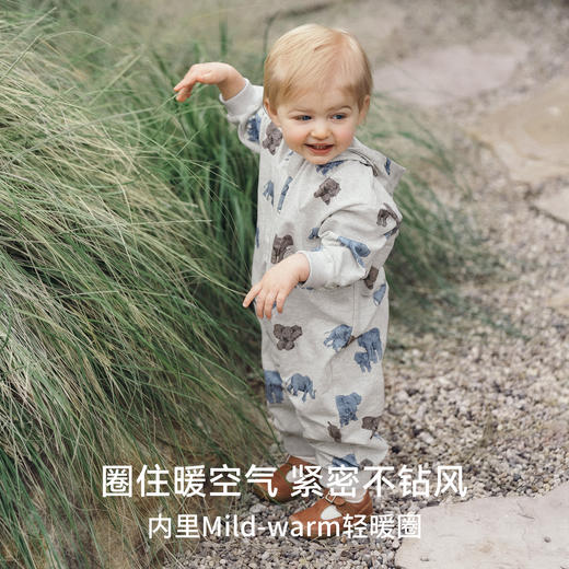【新客福利】嫚熙婴儿连体衣连帽卫衣宝宝长袖外出服新生儿爬服 商品图3