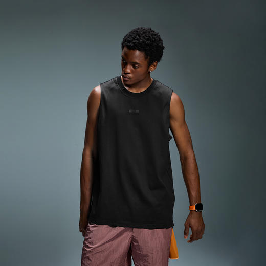 【凉感】CHINISM赤尘 立体印花运动背心男夏季户外抗菌速干坎肩 商品图2