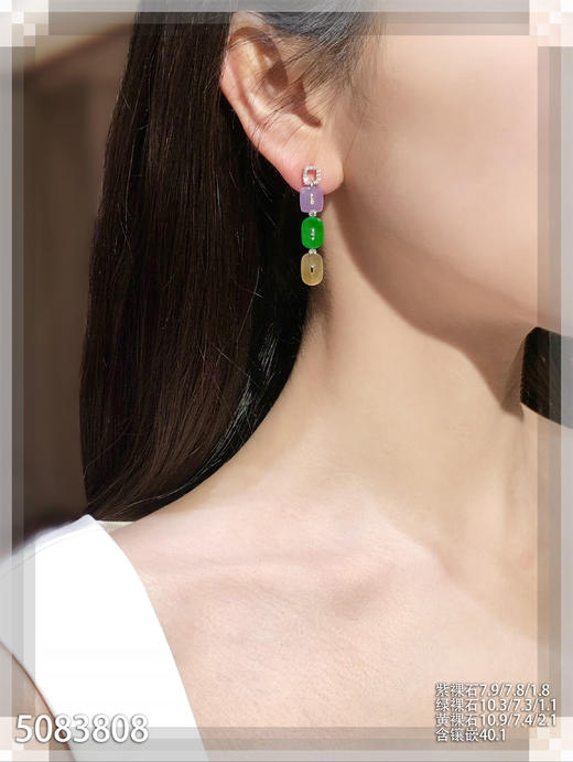 5083808，平安扣耳坠。具体价格微信咨询 商品图4
