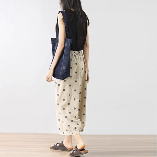 裁缝学苑AH45九分波点印花休闲裤纸样裤子女装夏季直筒裤打版裁剪 商品图3