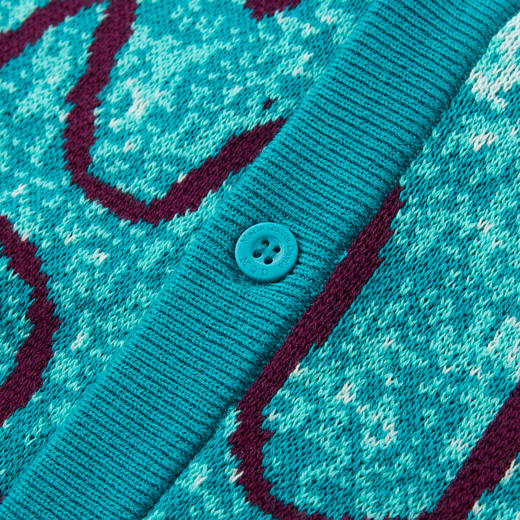 【MQD】儿童毛衣25春新款男童毛衣涂鸦V领开衫街潮百搭外套 商品图2