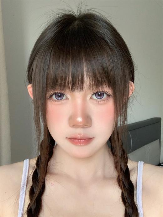 坚果力半年抛  遥远心跳 14.5mm中大直径高光美瞳隐形眼镜 白狮旗下自营品牌赠送伴侣盒 半年抛2片 商品图2